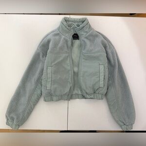 Urban Outfitters crop Sherpa bomber jacket